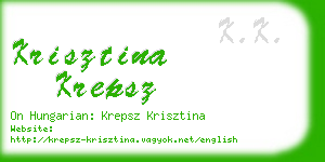 krisztina krepsz business card